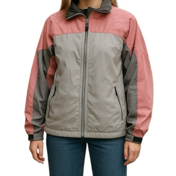 Columbia Small Ski Jacket Coat Pink Gray Winter - Picture 1 of 14